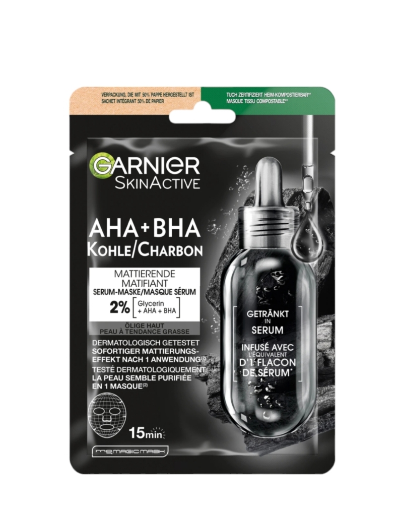 ماسکی گارنیەر کاربۆن AHA + BHA
